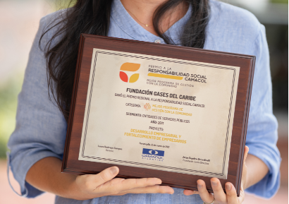 La Fundación Gases del Caribe recibe Premio Regional a la Responsabilidad Social Camacol 2021